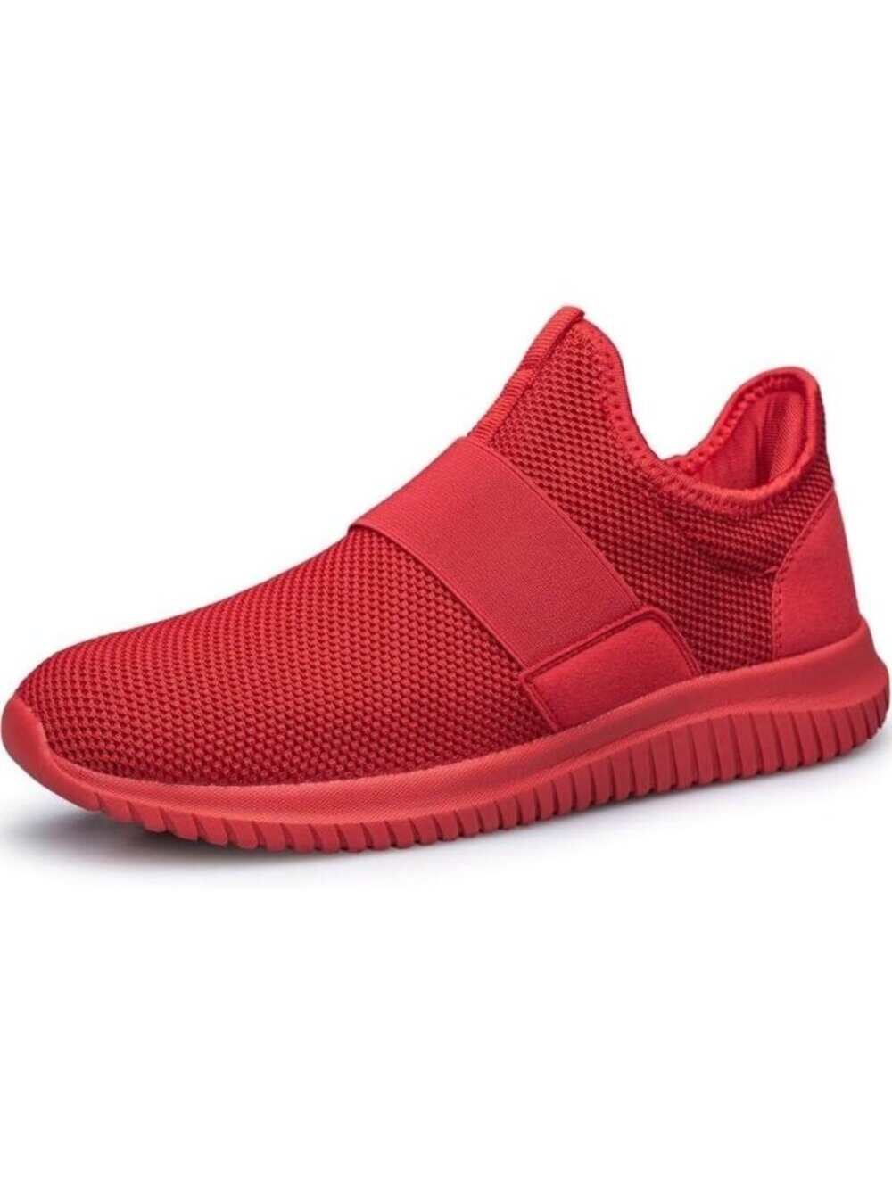Mens  All Red Running Breathable Lightweight Comfortable Non Slip Sneaker